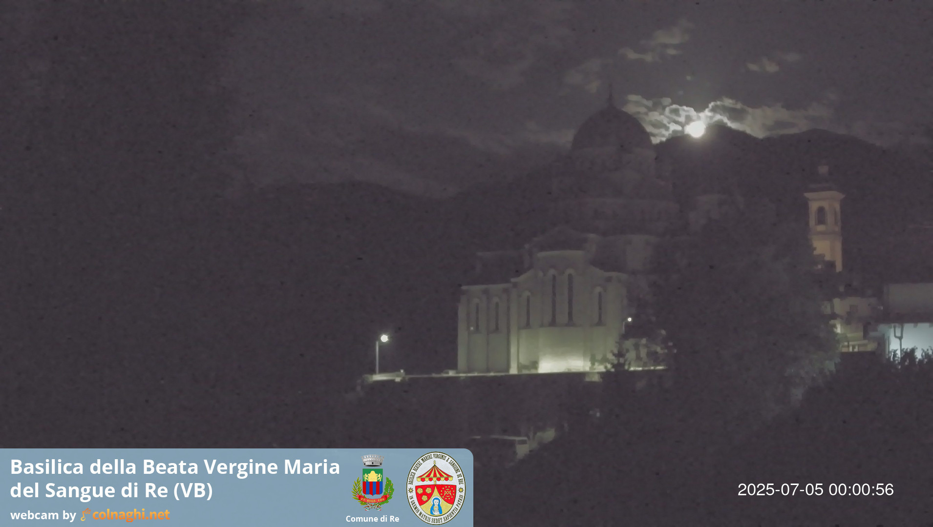 time-lapse frame, Santuario Madonna del Sangue di Re webcam