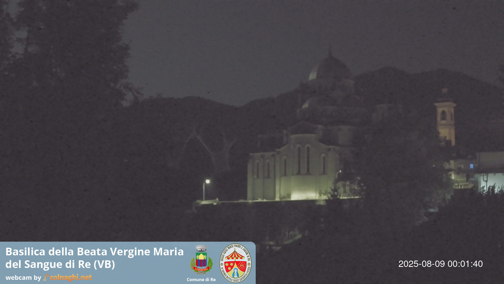 time-lapse frame, Santuario Madonna del Sangue di Re webcam