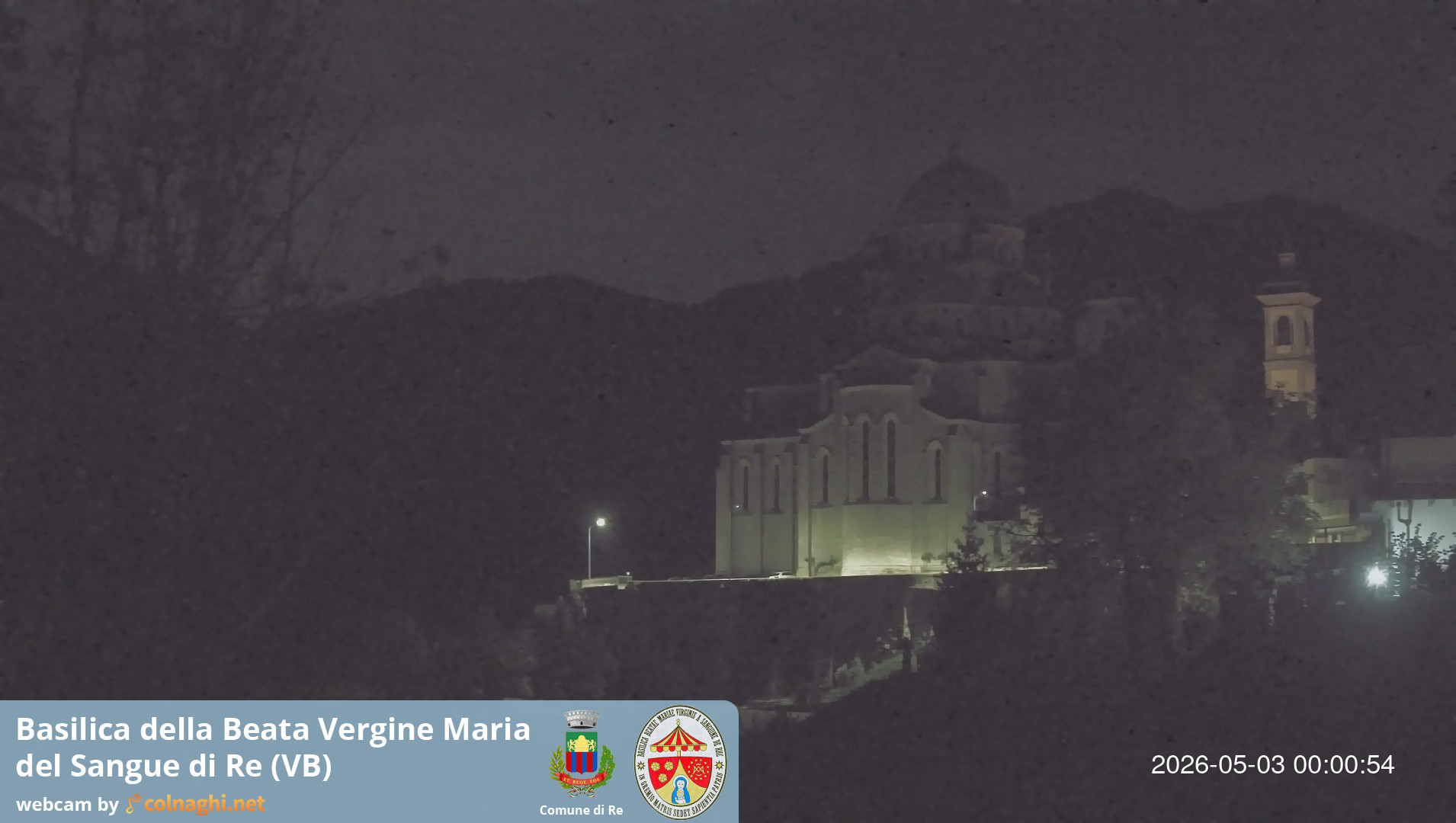 time-lapse frame, Santuario Madonna del Sangue di Re webcam