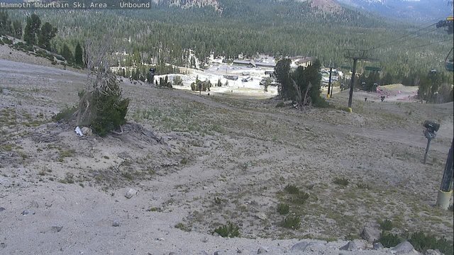 view from Mammoth Chair 6 on 2026-08-17