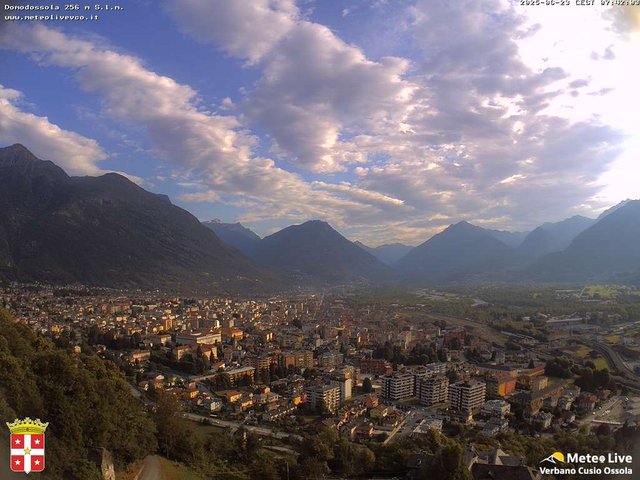 time-lapse frame, Domodossola webcam