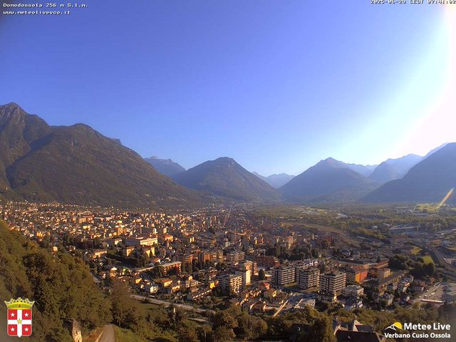 time-lapse frame, Domodossola webcam