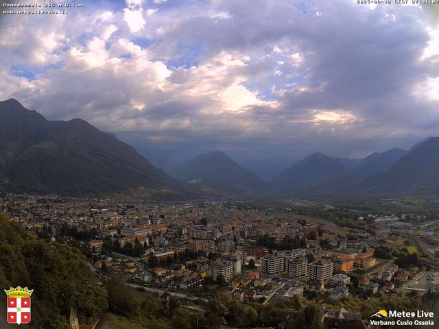 time-lapse frame, Domodossola webcam
