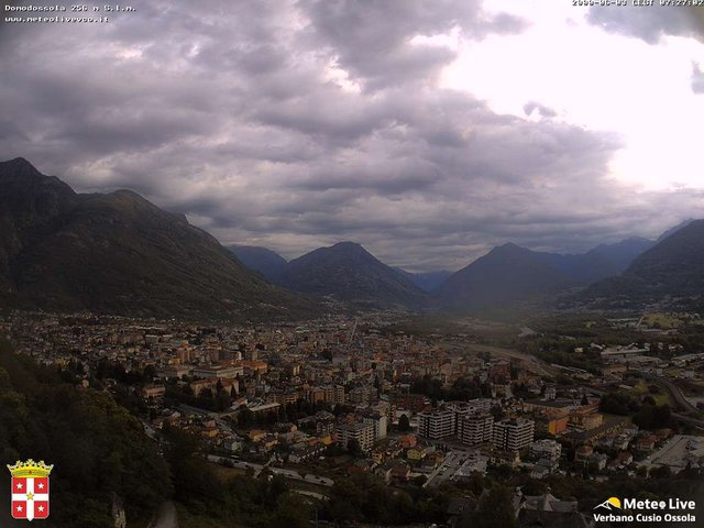 time-lapse frame, Domodossola webcam