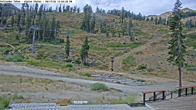 view from Palisades Tahoe Alpine Chalet on 2026-08-17