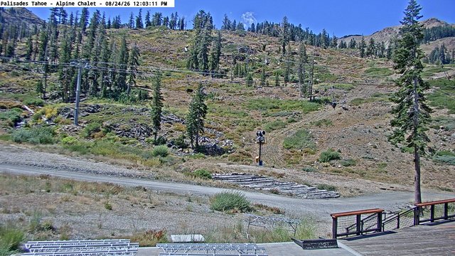 view from Palisades Tahoe Alpine Chalet on 2026-08-24