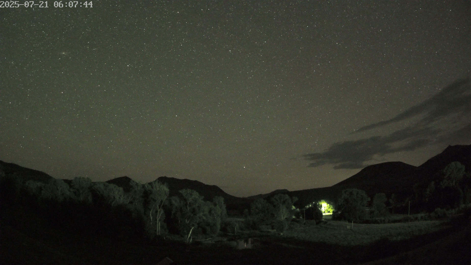 time-lapse frame, Sierra Madre Cam webcam