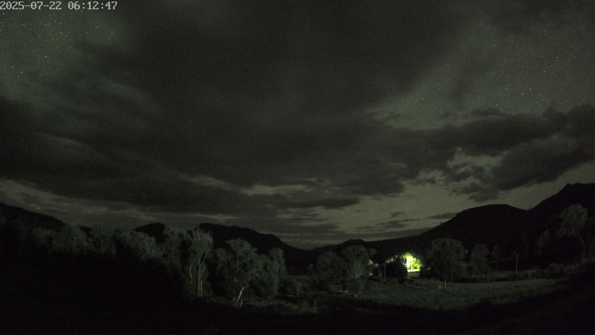time-lapse frame, Sierra Madre Cam webcam