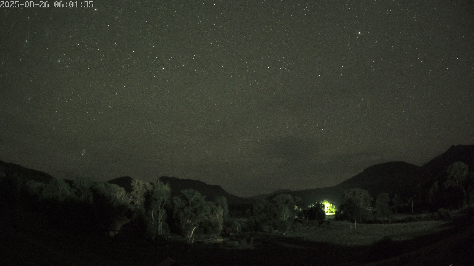 time-lapse frame, Sierra Madre Cam webcam