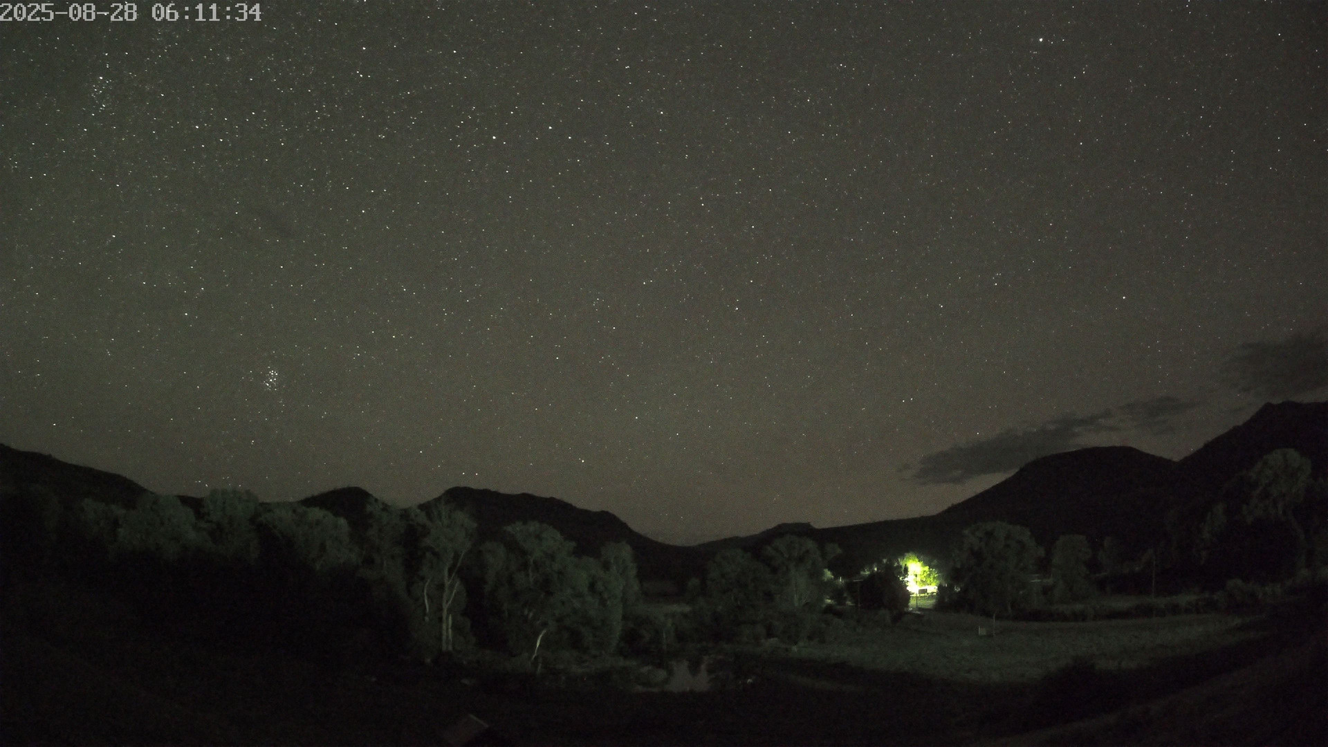 time-lapse frame, Sierra Madre Cam webcam