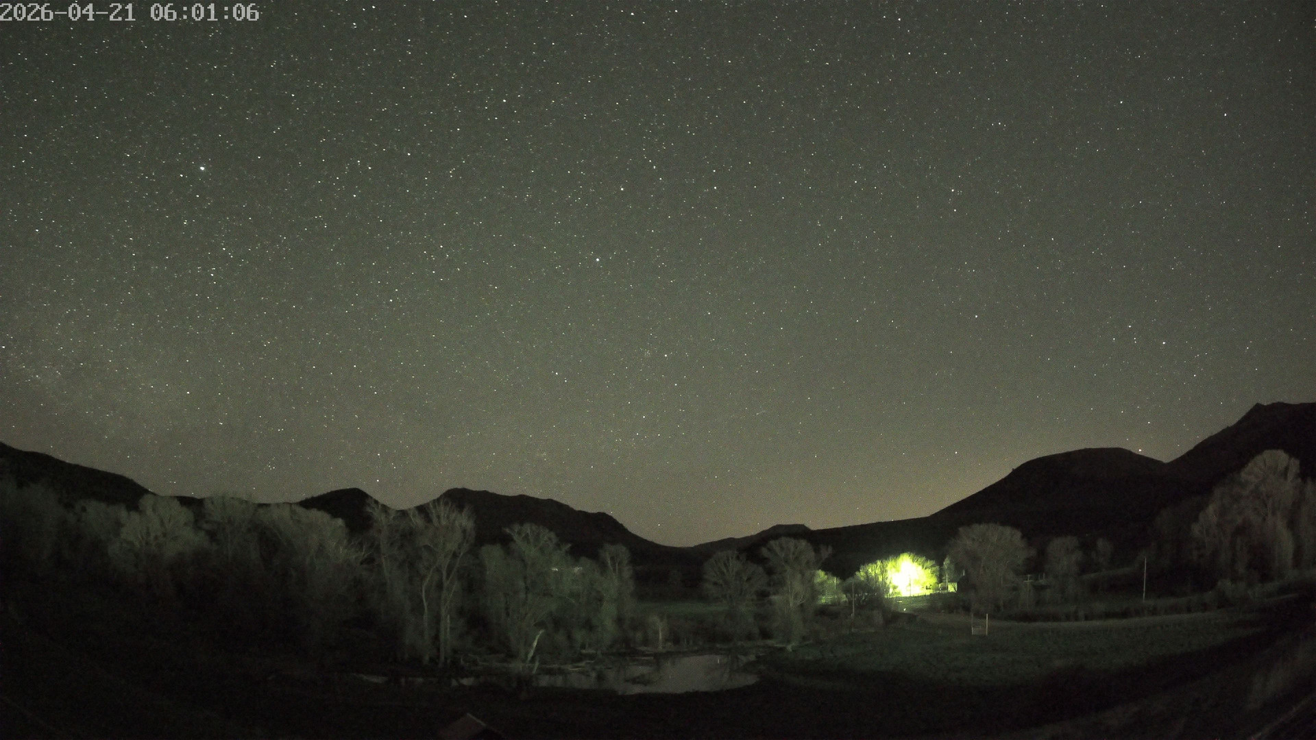 time-lapse frame, Sierra Madre Cam webcam