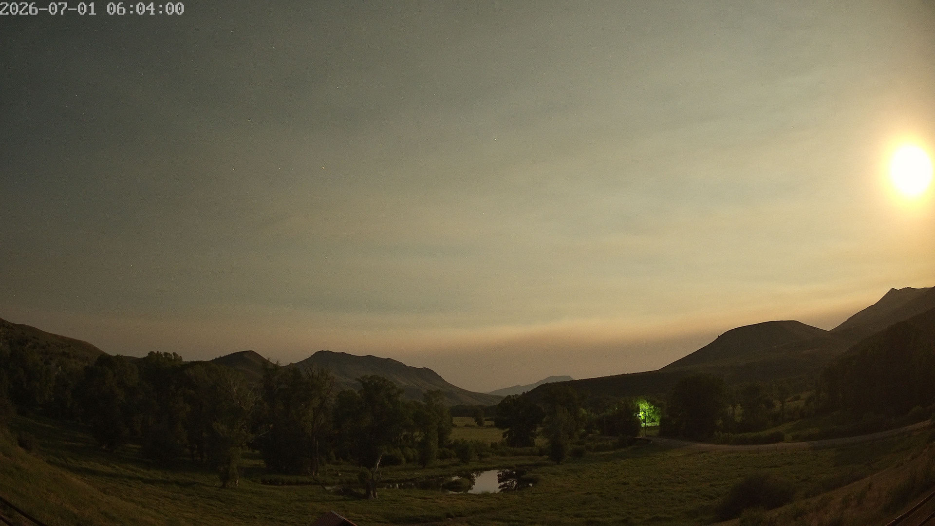 time-lapse frame, Sierra Madre Cam webcam