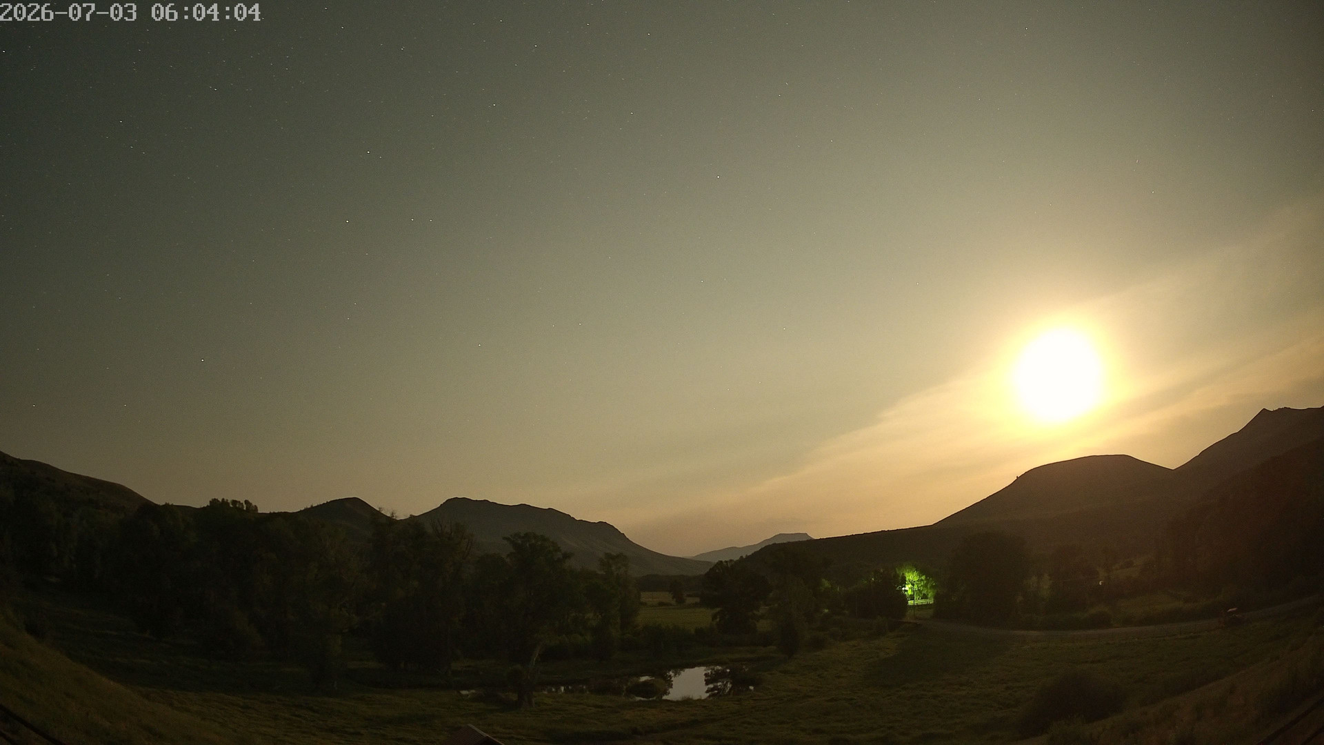 time-lapse frame, Sierra Madre Cam webcam