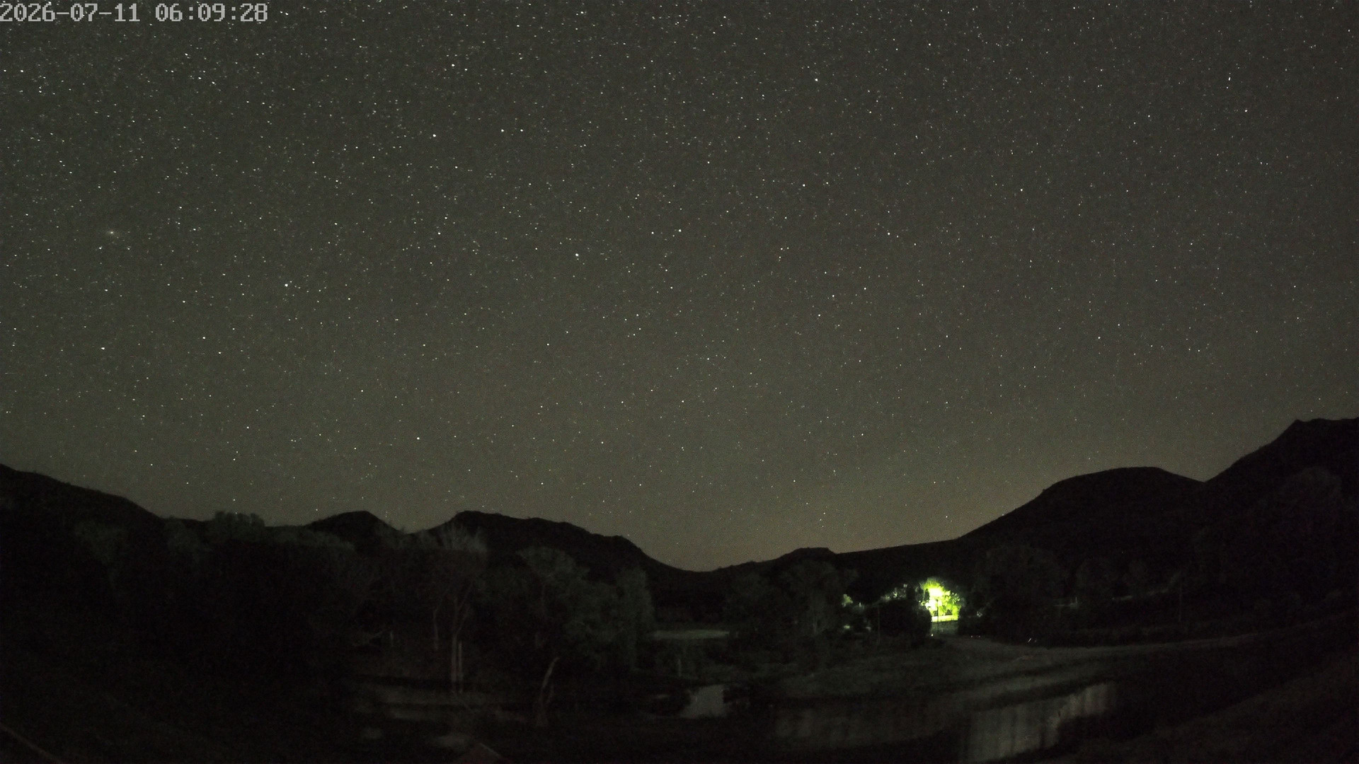 time-lapse frame, Sierra Madre Cam webcam