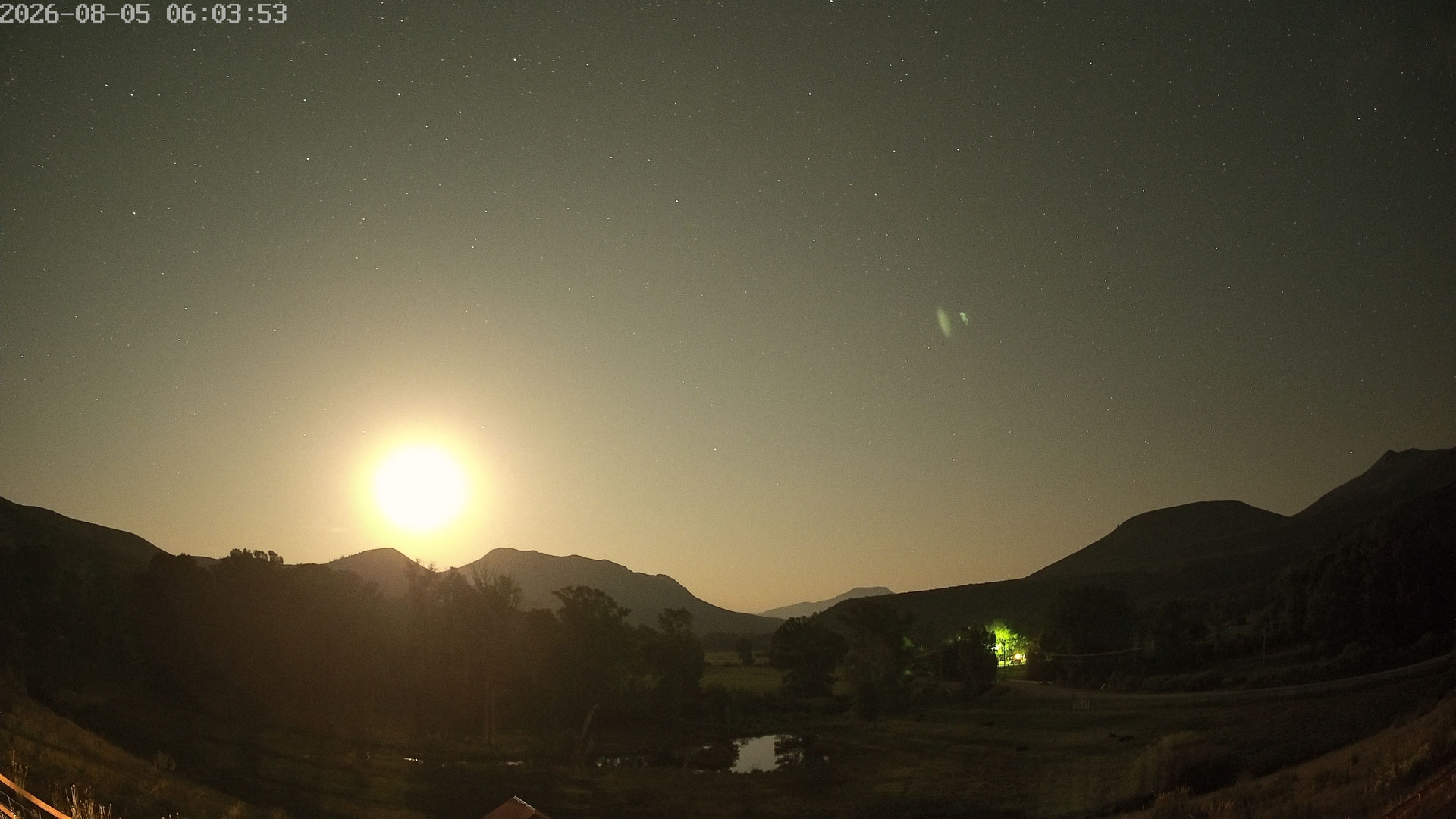 time-lapse frame, Sierra Madre Cam webcam