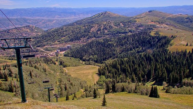 view from Deer Valley Empire Canyon Lodge on 2026-09-03