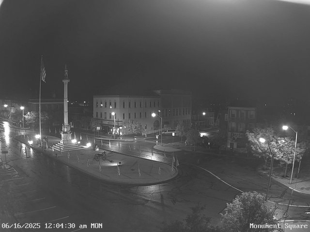 time-lapse frame, Monument Square Center webcam