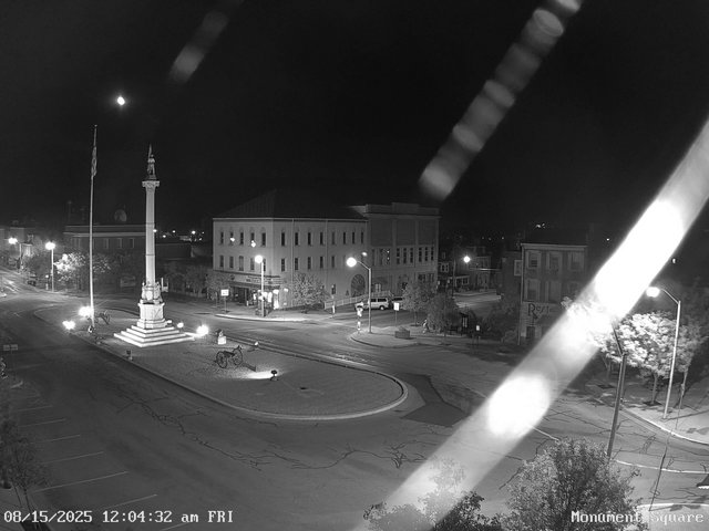 time-lapse frame, Monument Square Center webcam