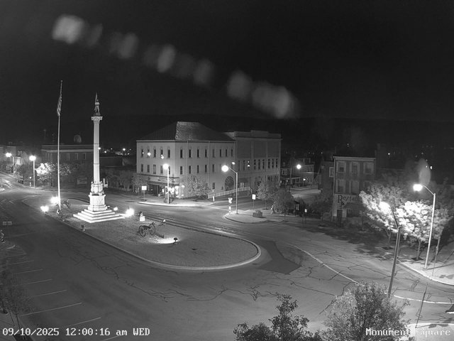 time-lapse frame, Monument Square Center webcam