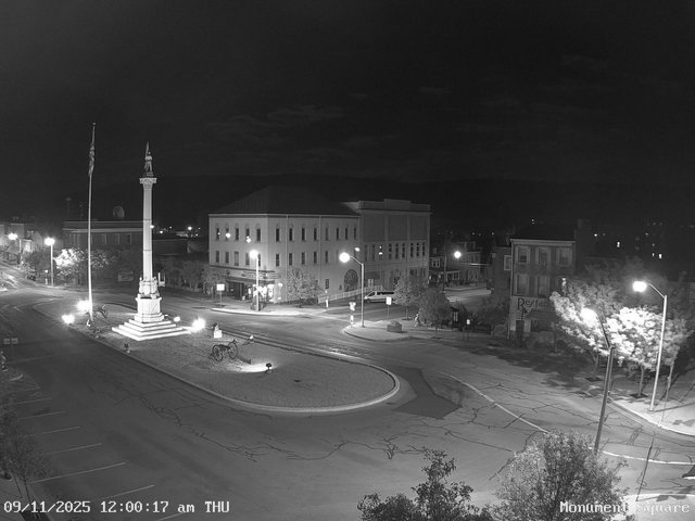 time-lapse frame, Monument Square Center webcam