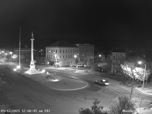 time-lapse frame, Monument Square Center webcam