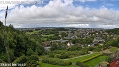 view from Skaret terrasse on 2026-08-01