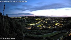 view from Skaret terrasse on 2026-08-03