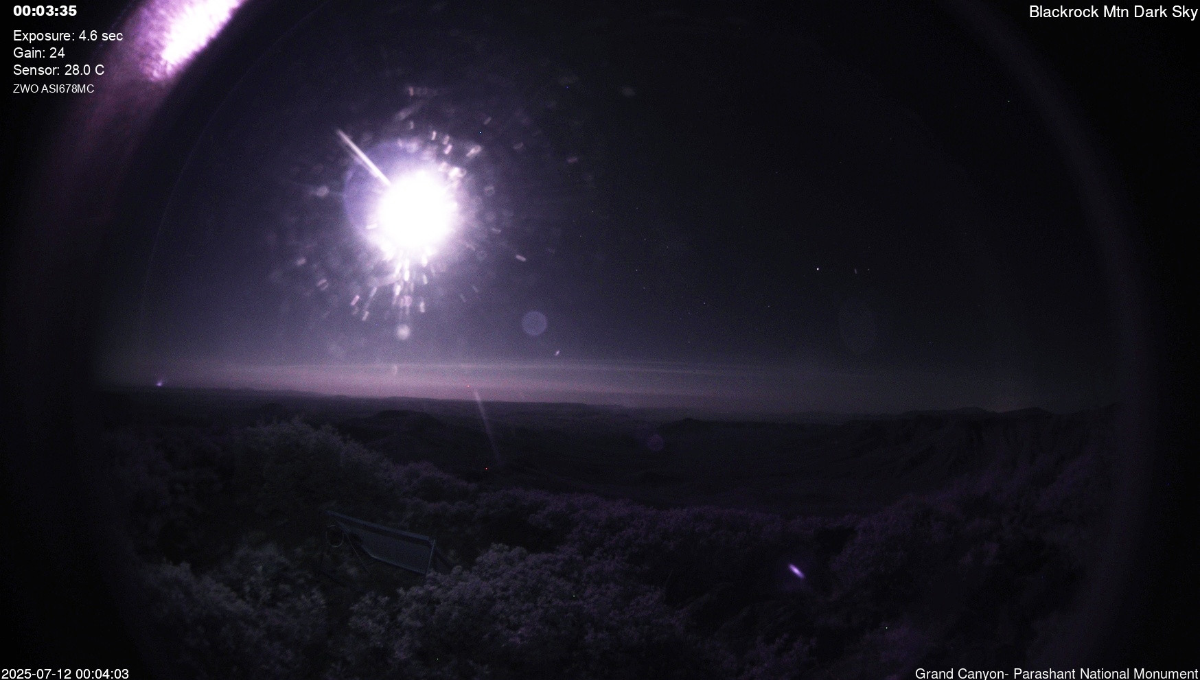 time-lapse frame, Blackrock - Dark Sky webcam