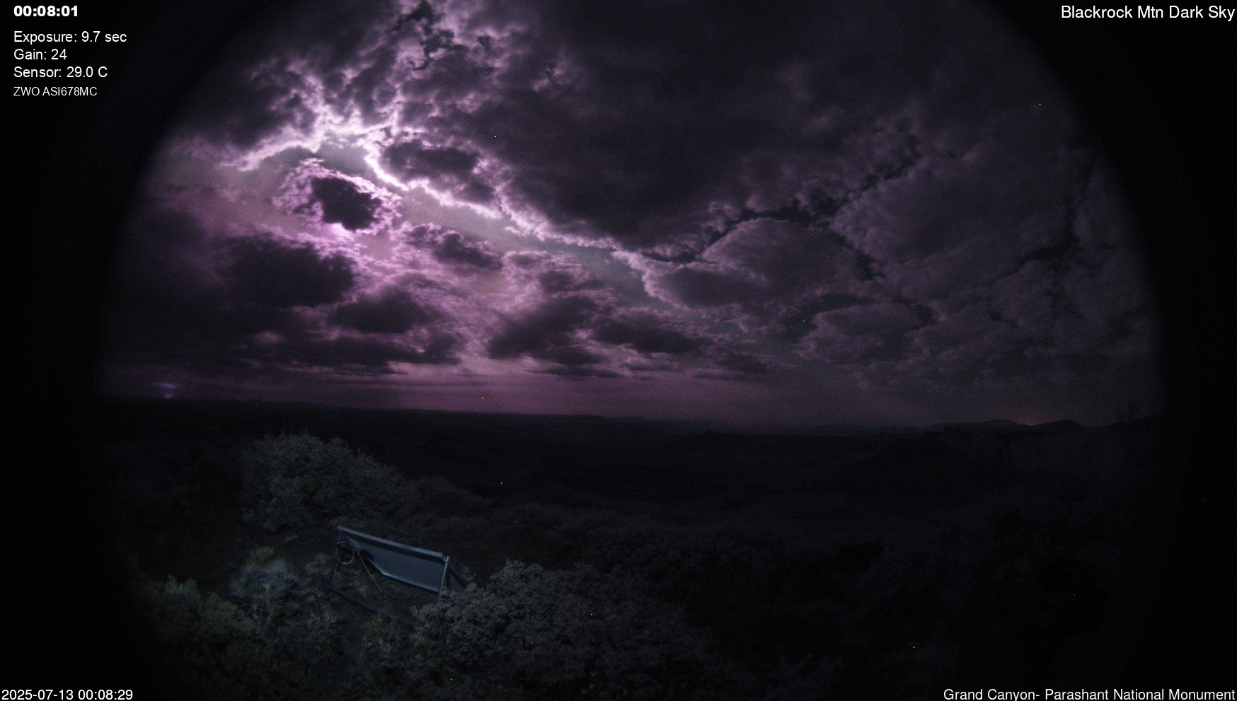 time-lapse frame, Blackrock - Dark Sky webcam
