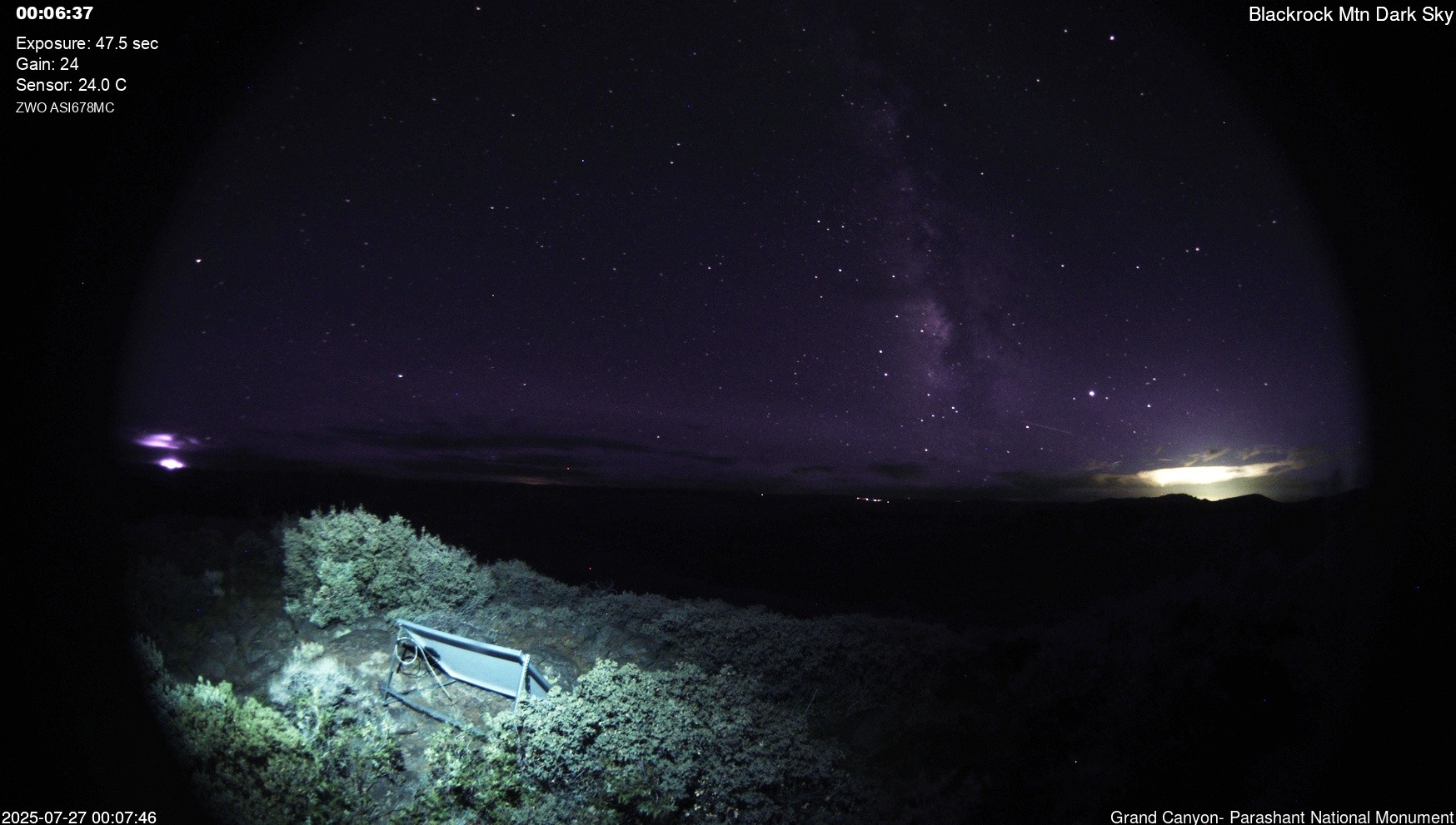time-lapse frame, Blackrock - Dark Sky webcam
