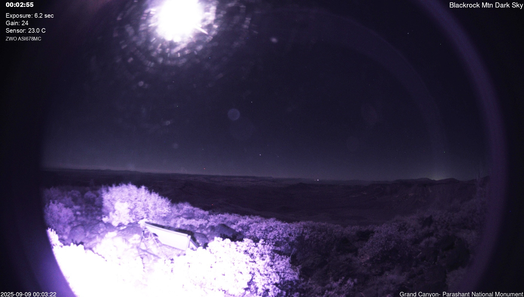 time-lapse frame, Blackrock - Dark Sky webcam