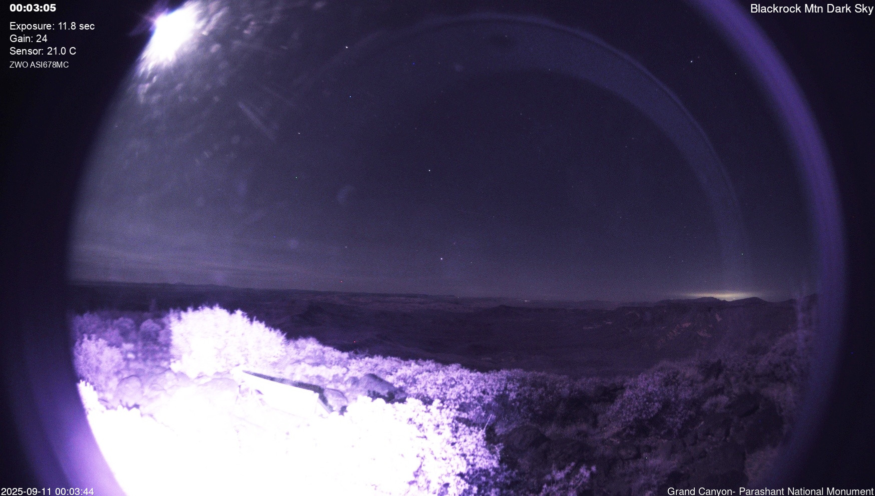 time-lapse frame, Blackrock - Dark Sky webcam