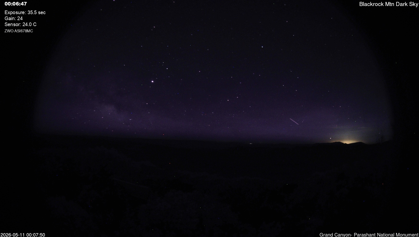 time-lapse frame, Blackrock - Dark Sky webcam