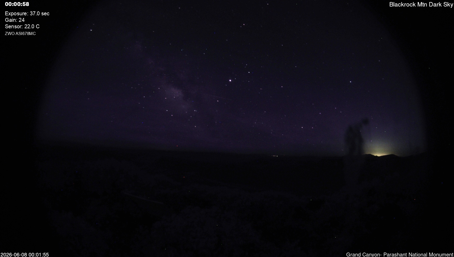 time-lapse frame, Blackrock - Dark Sky webcam