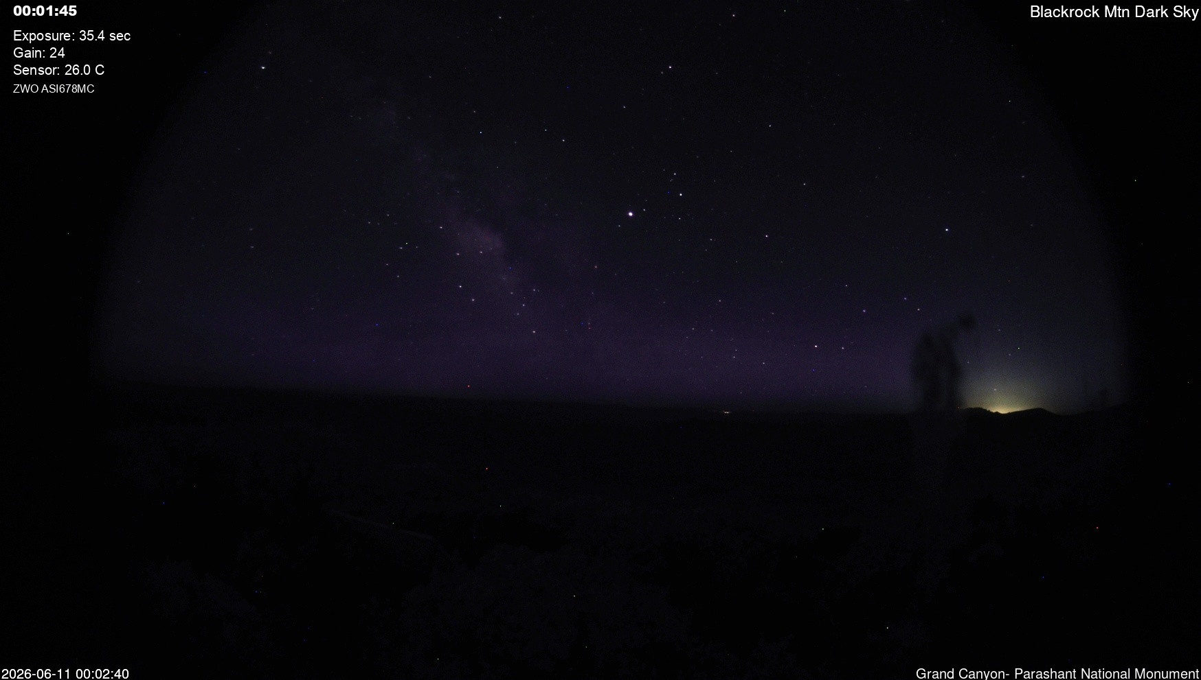 time-lapse frame, Blackrock - Dark Sky webcam