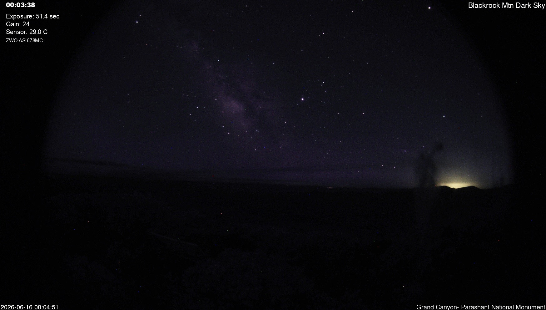 time-lapse frame, Blackrock - Dark Sky webcam