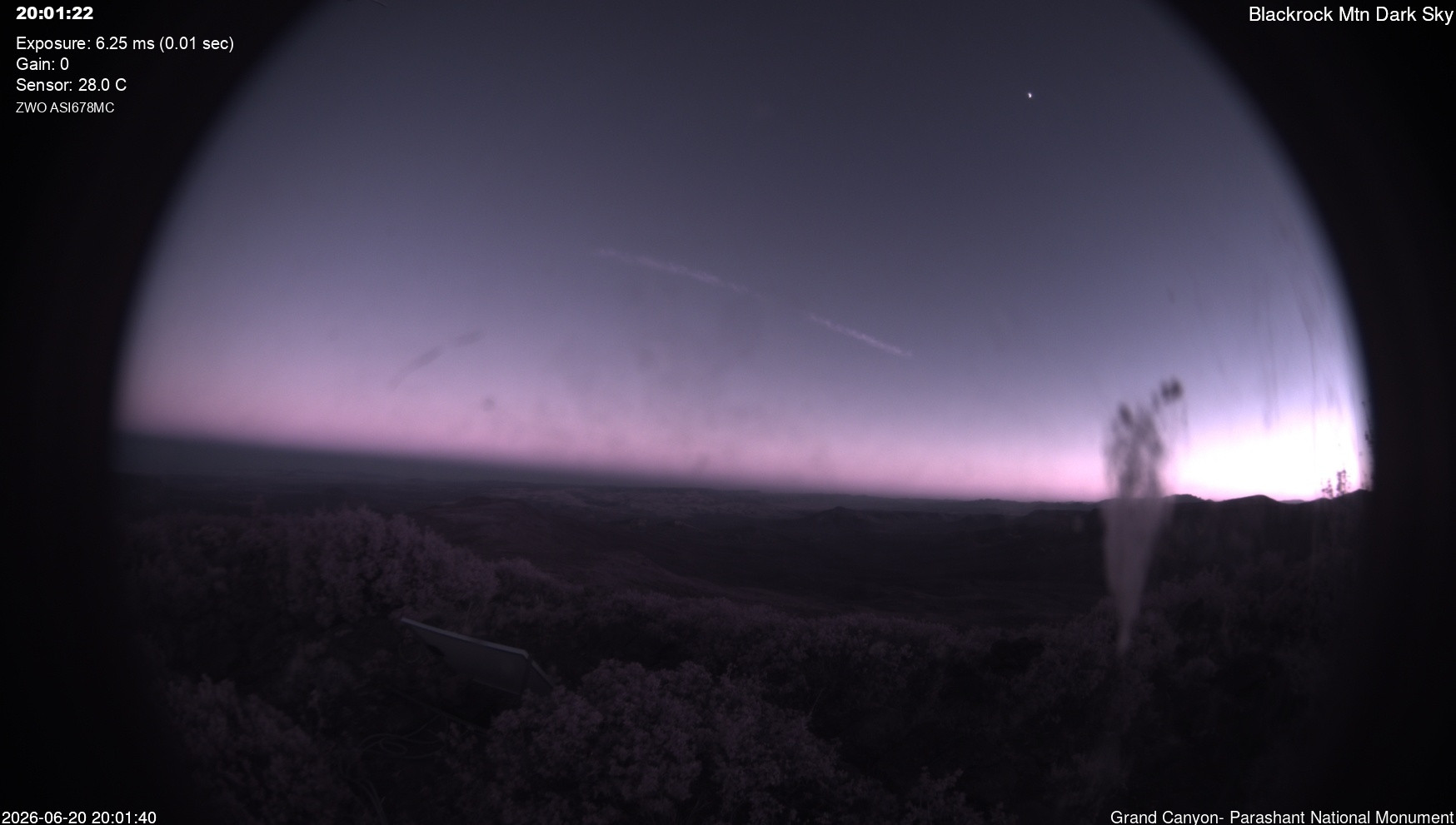time-lapse frame, Blackrock - Dark Sky webcam