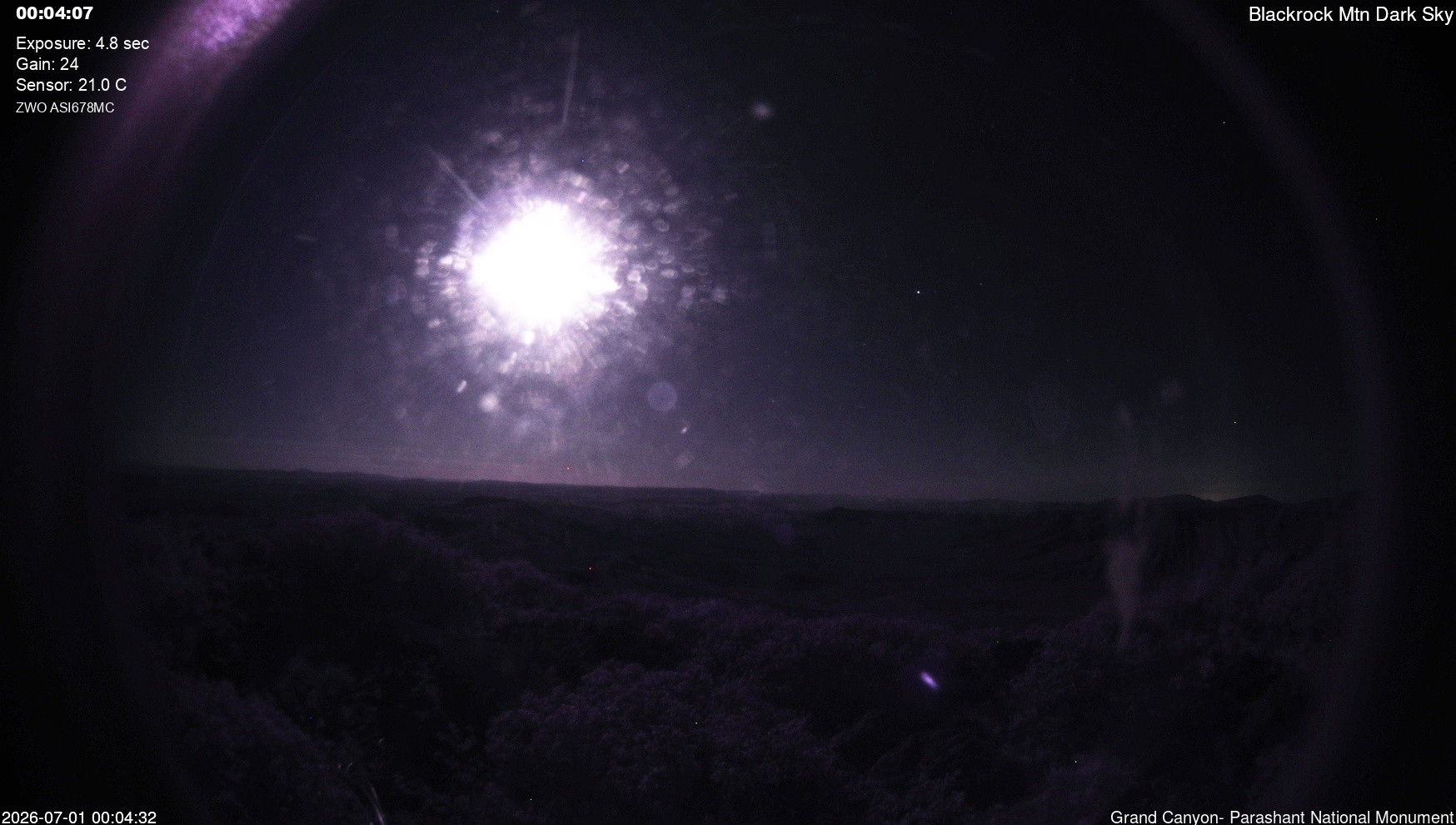 time-lapse frame, Blackrock - Dark Sky webcam