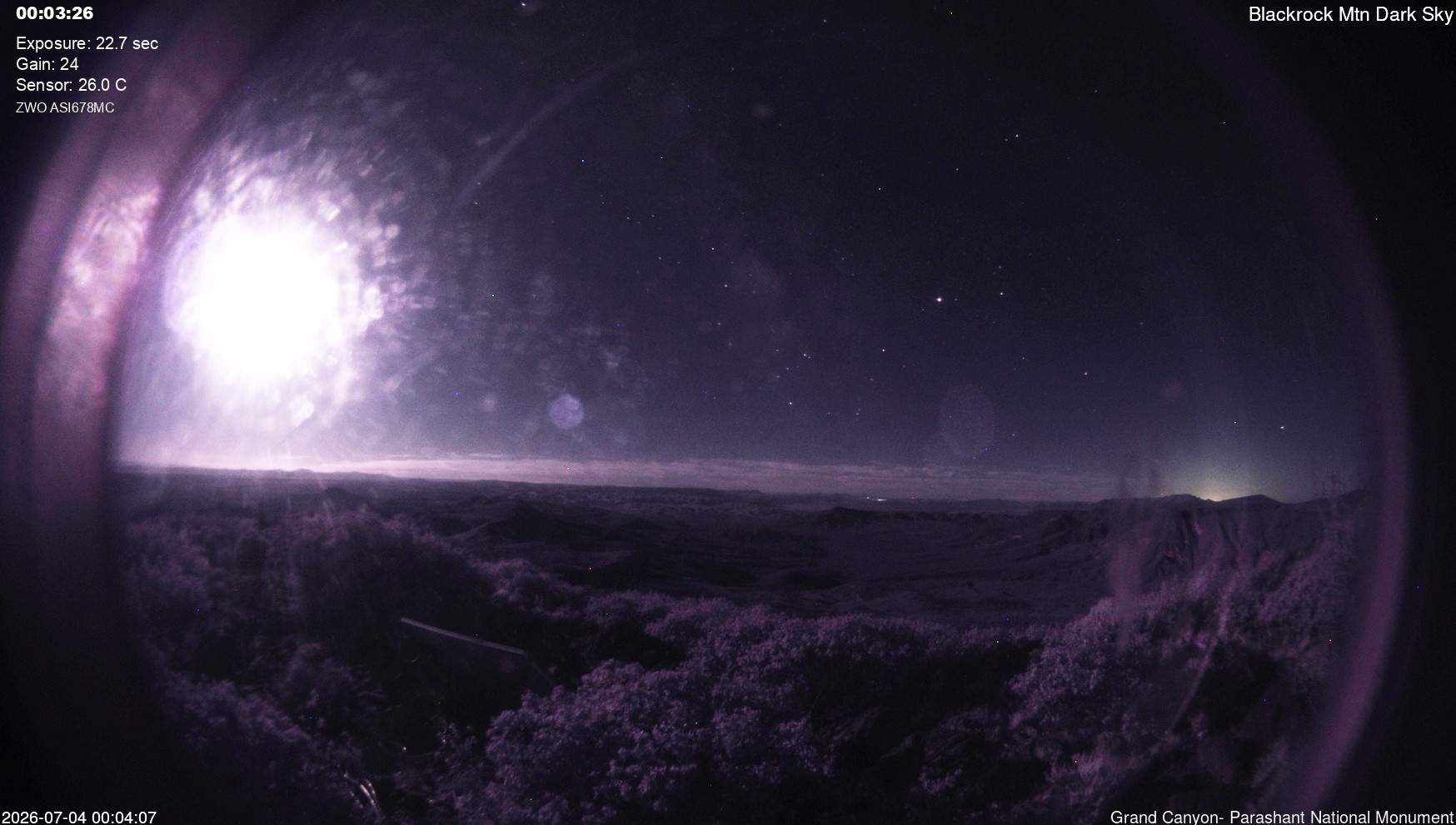 time-lapse frame, Blackrock - Dark Sky webcam