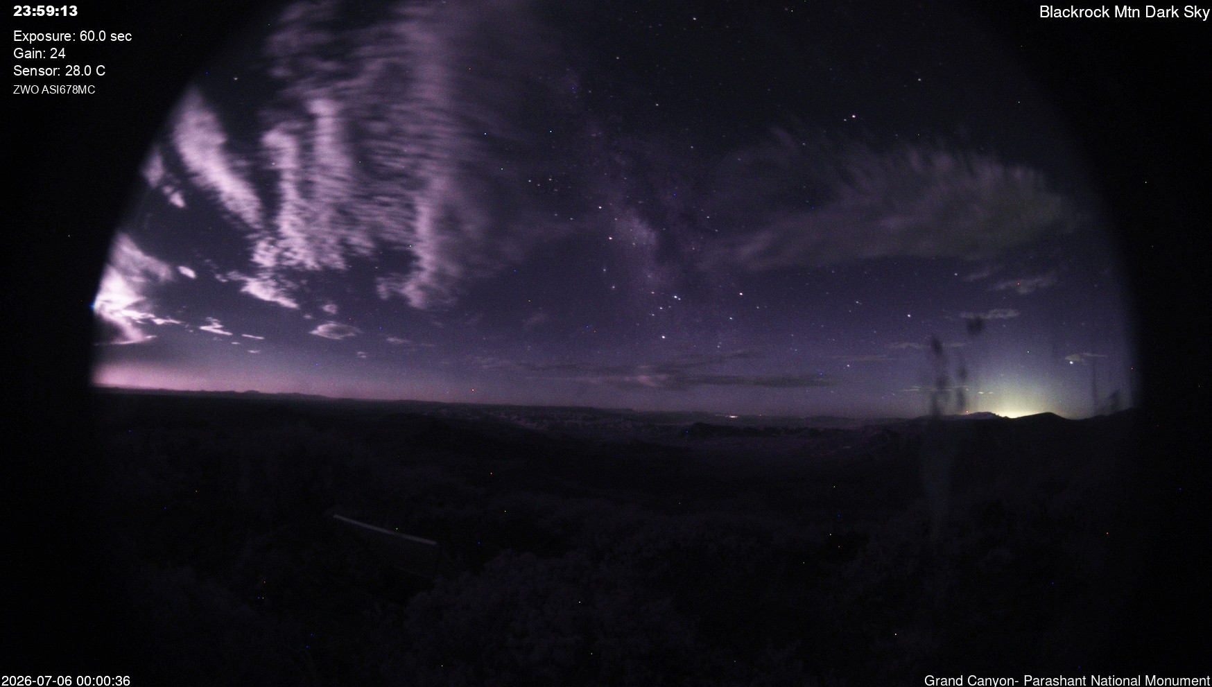time-lapse frame, Blackrock - Dark Sky webcam