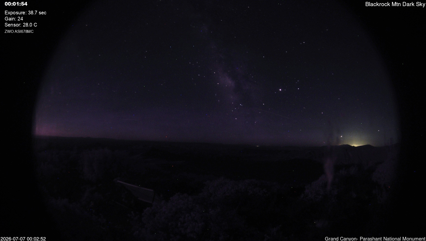 time-lapse frame, Blackrock - Dark Sky webcam