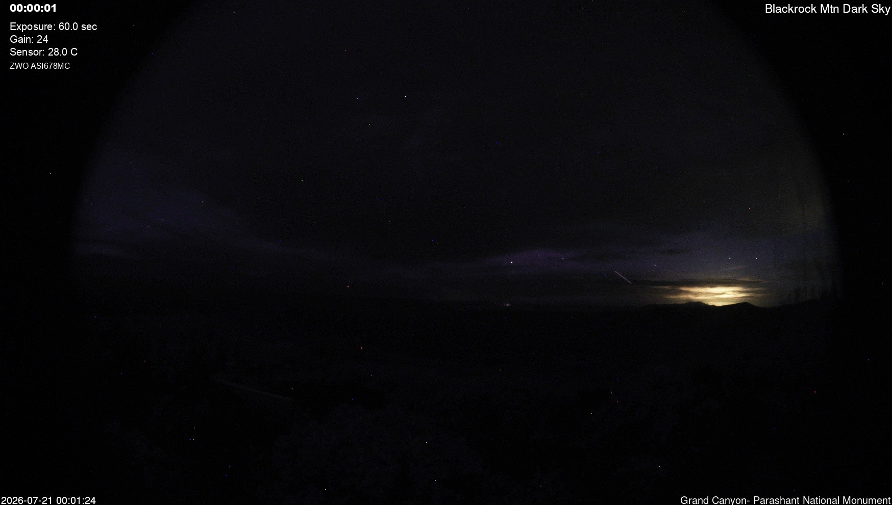 time-lapse frame, Blackrock - Dark Sky webcam