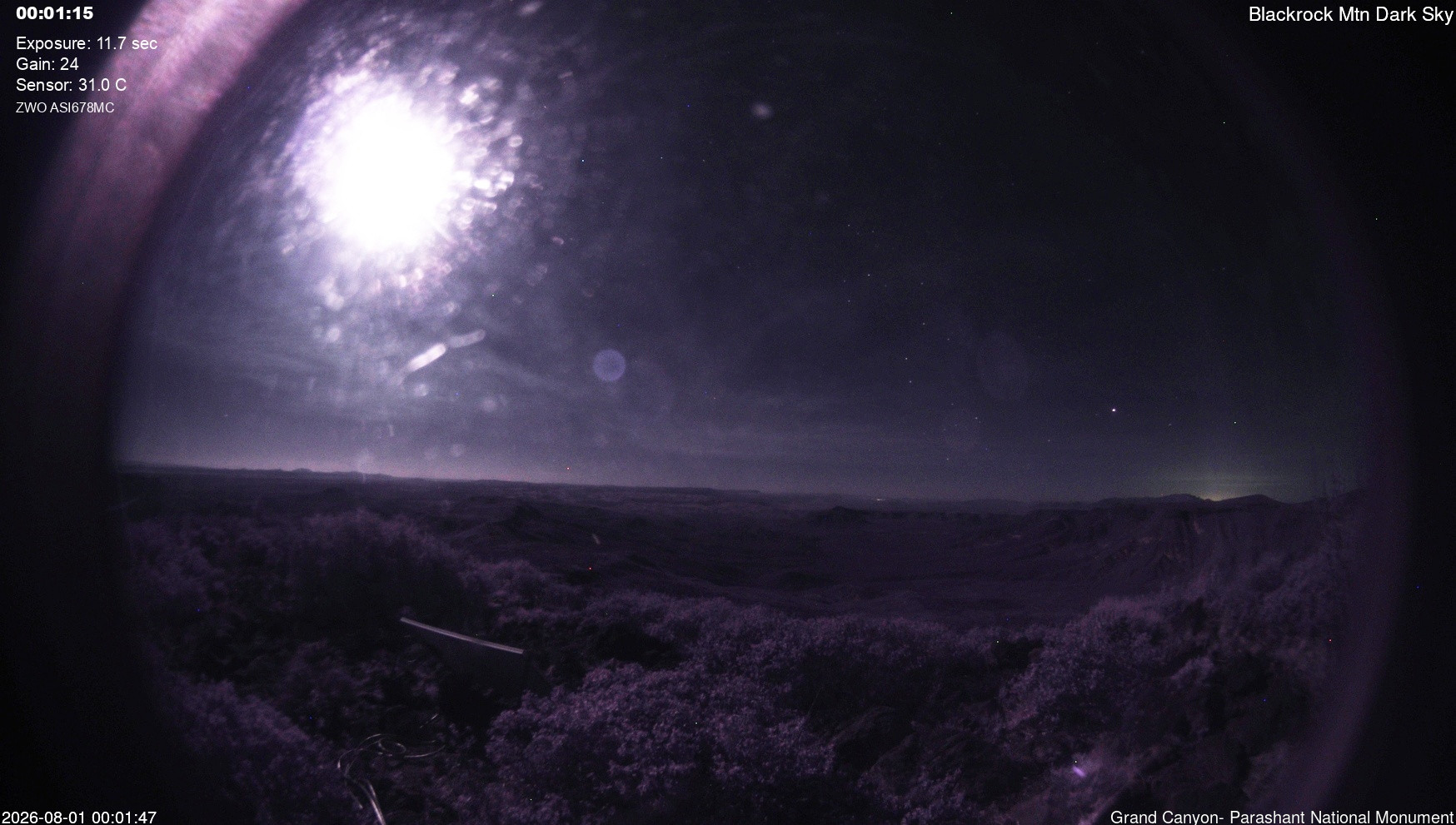time-lapse frame, Blackrock - Dark Sky webcam