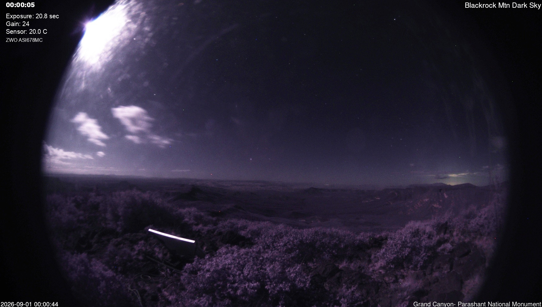 time-lapse frame, Blackrock - Dark Sky webcam