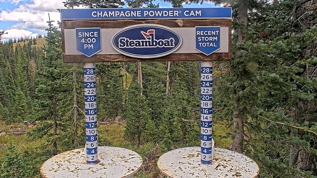 view from Steamboat Champagne Powder on 2026-09-04