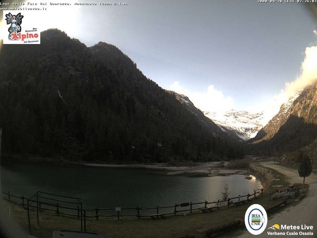 time-lapse frame, Macugnaga Lago delle Fate webcam
