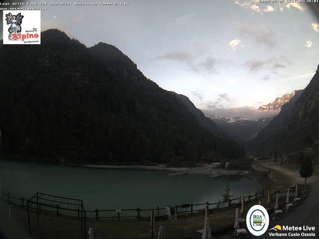 time-lapse frame, Macugnaga Lago delle Fate webcam