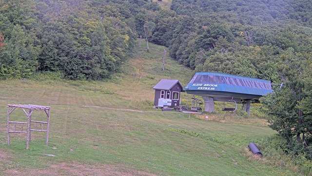 view from Sugarbush Slide Brook Lift on 2026-08-22