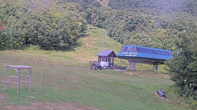 view from Sugarbush Slide Brook Lift on 2026-08-24