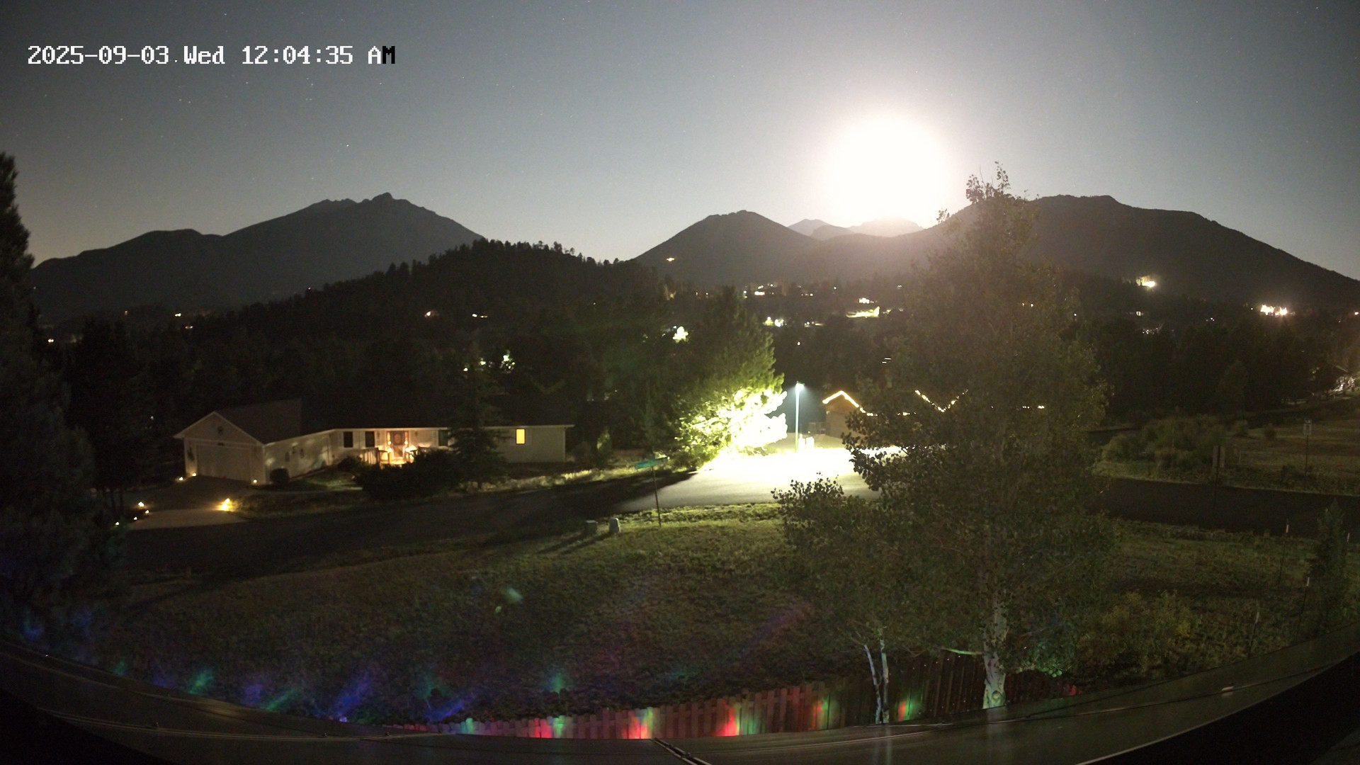 time-lapse frame, Estes Cam webcam